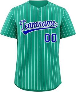 2024 logotipo personalizado impreso poliéster béisbol Softball Jersey alta calidad transpirable deportes al aire libre camisa hombres Unisex hecho en fábrica - Product Image 5