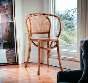 เก้าอี้หวายหรูหราช่างฝีมือไม้ไผ่ธรรมชาติหวายกลางแจ้งคาเฟ่ร้านอาหารรีสอร์ทและสวนสาธารณะ - Product Image 5