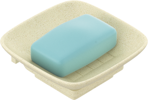 Porte-savon carré en acier inoxydable avec trous de drainage pour la salle de bain et les accessoires de rangement de douche - Product Image 1