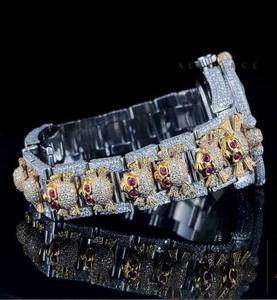 Montre Hip Hop Antique de qualité supérieure avec cadran crâne en diamant Moissanite VVS1 Mouvement automatique Pièce de mode pour hommes femmes - Product Image 2