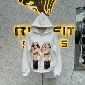 Service OEM maintenant disponible en taux réglable Sweat à capuche zippé Puff Printed fabriqué en usine à bas prix Sweats à capuche pour hommes - Product Image 1