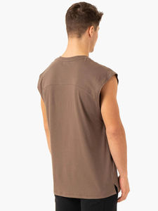 Vente en gros de haute qualité Logo personnalisé hommes débardeurs couleur unie grande taille respirant gymnastique entraînement sans manches débardeur hommes - Product Image 3