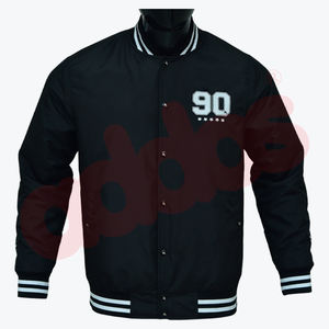 Chaqueta universitaria de bombardero de béisbol y softbol de diseño personalizado de alta calidad, logotipo personalizado, impermeable, de secado rápido, transpirable, de invierno para hombres - Product Image 1