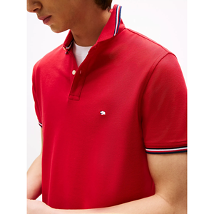 เสื้อโปโลแขนยาวสำหรับผู้ชาย, ผ้าฝ้ายสวมใส่สบายปรับแต่งได้ลายทางลำลองดูมีคุณภาพสูงบังคลาเทศ - Product Image 4