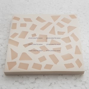 New Style Handmade Round Tea Best Coaster Wood Diamond Pattern Resin Best Coaster | Set of 4 for Office & Home - Product Image 4