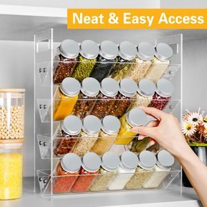 מתלה תבלינים ארגון התבלינים לארון, מתלה תבלינים אקרילי מתלה תבלינים - Product Image 4