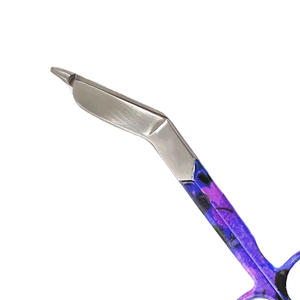 ชุดเครื่องมือผ่าตัดแบบใช้มือ 4 ชิ้น คุณภาพเยี่ยม กรรไกรผ่าตัดแบบ Lister ขนาด 5.5 นิ้ว สีขาว ม่วง ดำ เคลือบกระดาษ - Product Image 5