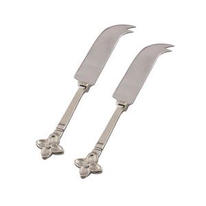 Cuchillo de queso de acero inoxidable con mango de diseño de asta chapada en plata utilizado como herramientas y artilugios de cocina para hoteles - Product Image 6