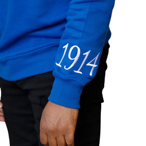 HBCU Sigma Chenille Sudadera bordada Premium Cotton Greek Fraternity 1914 Sigma Apparel Mens Greek Life College Wear - Product Image 4