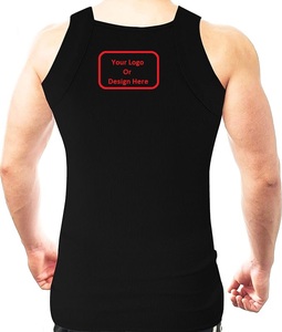 Fabricant sur mesure Chemise de fitness 100% coton vierge pour hommes Débardeurs débardeur de gym logo personnalisé de Bd - Product Image 5
