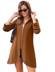 Logo personnalisé Broderie Zip Polaire en coton Hodie Veste zippée à capuche en polaire unisexe Sweats à capuche zippés Sweat à capuche - Product Image 1