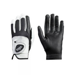 Guantes de golf de cuero Cabretta con logotipo personalizado para hombre, piel de oveja, transpirables, antideslizantes, con protección UV para uso deportivo - Product Image 5