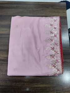 Hermoso trabajo de diamantes de Bollywood con trabajo de bordado y trabajo manual con blusa - Product Image 3