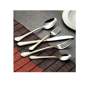 Cubiertos superiores Juego de cubiertos pulidos con espejo hecho a mano de 6 piezas Juego de cucharas de postre de acero inoxidable de alta calidad - Product Image 6