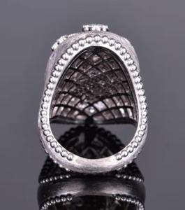 Anillo de Diamante Moissanita Cultivado en Laboratorio de Lujo para Hombre y Mujer, Elegante, Chapado en Rodio, Plata de Ley 925, Joyería Hip Hop con Certificación IGI - Product Image 2