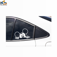 Autocollants en vinyle personnalisés Mickey Muse pour fenêtres de voiture, camion, SUV, autocollants muraux imprimés personnalisables, finition brillante de haute qualité, protection UV