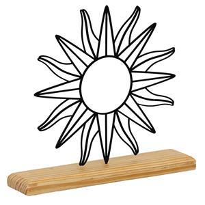 ของตกแต่งโต๊ะทรงกลมสีขาวสไตล์โมเดิร์น ฐานไม้ ดีไซน์เนอร์ สำหรับตกแต่งบ้านหรือสำนักงาน ขายส่งจากอินเดีย - Product Image 1