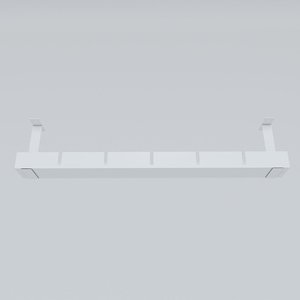 Soporte para Caja Eléctrica Bajo Encimera KHD001 Blanco para Gestión de Cables y Accesorios - Product Image 3