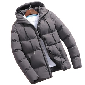 Nueva tendencia Hombres Chaqueta Puffer Venta al por mayor OEM Cremallera Chaqueta de invierno Fabricante 100% Algodón Con Capucha Elegante Chaqueta - Product Image 4