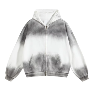 OEM Vintage Washed Hoodie | 100% coton 400GSM-500GSM Sweatshirt Streetwear en détresse en éponge française lourde - Product Image 1