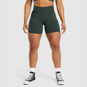 Vente en gros Short de sport personnalisé pour femmes été Short d'athlétisme en polyester avec logo Short à taille élastique pour femmes - Product Image 1