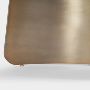 Mesa de Comedor de Diseño Moderno con Cubierta Redonda de Acacia Maciza y Base de Metal Natural con Acabado Dorado para Cocina, Hogar y Restaurante - Product Image 6