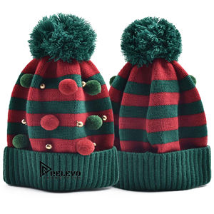 Chapeau d'hiver unisexe personnalisé, bonnet en tricot, chapeau Bennie, cadeau de Noël pour adultes, décorations de fête du Nouvel An - Product Image 5