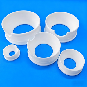 Sede Valvola in <span class=keywords><strong>PTFE</strong></span> al Miglior Prezzo, Superficie Lucidata, Autolubrificante, Design Semi-Chiuso, Parte di Ricambio Durevole per Valvole Industriali - Product Image 1