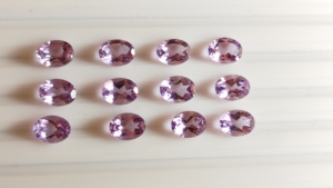 Améthyste rose naturelle de haute qualité en forme d'ovale en vrac 8x10mm pierres coupées en Morganite rose coupe brillante améthyste prix de gros - Product Image 5