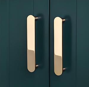 Poignées de meubles en laiton de style vintage, élégantes quincaillerie pour armoires pour portes et placards en bois, utilisation à domicile et à l'hôtel - Product Image 3