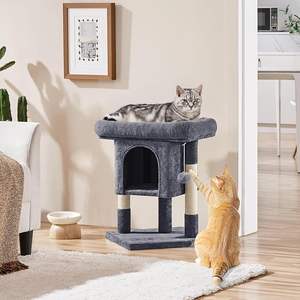 Arbre à chat moderne de 23,5 pouces avec condo pour chat, poteaux à gratter en sisal, centre d'activités intérieur écologique pour chats - Product Image 4