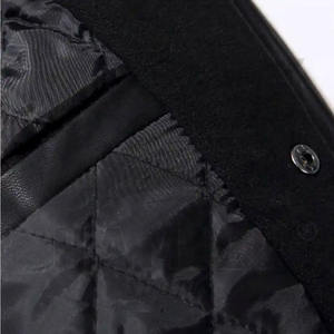 Calidad personalizada mangas de cuero de lana chaqueta Letterman logotipo bordado personalizado hombres y mujeres versity Letterman chaquetas - Product Image 5