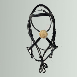 Brida de Grackle de cuero genuino, diseño único, cómodo, ajustable y asequible, juego de tachuelas para montar a caballo - Product Image 2