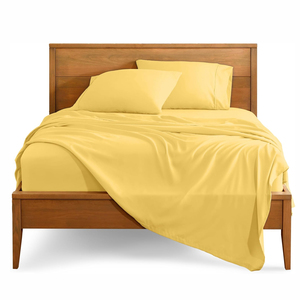 Ensemble de literie de luxe draps en microfibre housses de couette draps housse pour ensembles de lit ultra doux sans plis élastique ajusté - Product Image 1