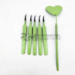 Pinzas para Pestañas con Punta de Fibra Personalizadas RMI, Pinzas para Volumen de Pestañas, Pinzas de 90 Grados para Extensión de Pestañas - Product Image 2