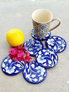 Posavasos de té con incrustaciones de hueso de estilo lujoso y diseño moderno y posavasos de piedra para oficina y hotel de la mejor calidad y uso - Product Image 2