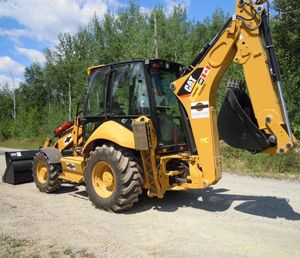 Maquinaria de construcción usada CAT 420E 420F2, retroexcavadora de ruedas, máquina excavadora en las mejores condiciones de trabajo - Product Image 2