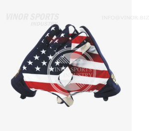 Gants de football américain en polyester respirant sur mesure par le fabricant, service OEM unisexe pour adultes - Product Image 3