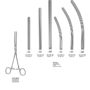 Pinzas Kocher rectas de acero inoxidable de alta calidad, hemostato, fuente de alimentación Manual, instrumento quirúrgico para profesionales médicos - Product Image 5