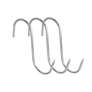 Blister pack of 3 stainless steel butcher hooks, size 14 - Product Image 1