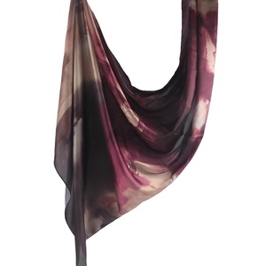 New Custom Ombre Marble Water Print Spring Shawl Hijab <b>Scarves</b> Premium Chiffon <b>Silk</b> Muslim Ethnic <b>Square</b> Floral Design Skin - Product Image 6