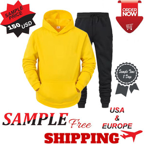 Haute qualité hommes formation Fitness survêtement personnalisé deux pièces ensemble respirant Jogging costume à capuche imprimé Logo grandes tailles - Product Image 6