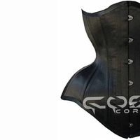 Soutien-gorge gothique pour femme, best-seller, sous-buste, à baleines, haute compression, maintien ferme, pour courbes généreuses, en satin noir respirant, brodé et orné de paillettes