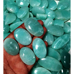 Amazonita Natural, Piedra Preciosa Suelta, Feldespato Azul Verdoso, Cabujón, Piedra de Joyería Pulida al por Mayor - Product Image 2