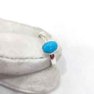 925 Sterling Silver Beautiful Statement <b>Ring</b> Women's Wedding Engagement Gift <b>Watch</b> with Turquoise Gemstone for Parties - Product Image 2