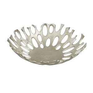 Merveilleux Royal Métal Antique Forme En Gros Bol De Fruits Secs Doublure Conception Conception Incroyable Bol De Couleur Argent pour La Table De Dîner - Product Image 6