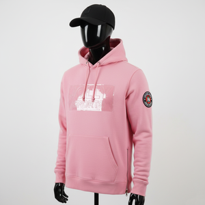 Sweat à capuche pour homme de qualité supérieure 350GSM en polaire doux vert avec panneaux cargo sur les manches, broderie, logo personnalisé, sweat à capuche basique - Product Image 3