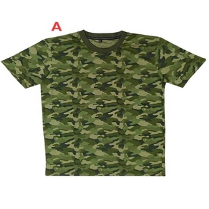 Camiseta personalizada con estampado de camuflaje para hombre Camiseta corta Poliéster/Algodón Tamaño personalizado Servicio OEM Punto personalizado - Product Image 3