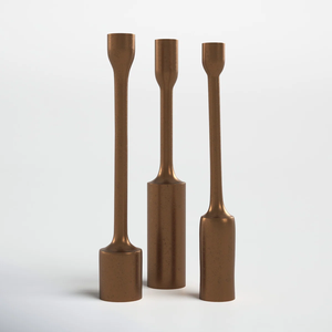 Hermoso conjunto de candelabros modernos de 3 decoración de fiesta portavelas de hormigón único creativo para boda y hogar - Product Image 3