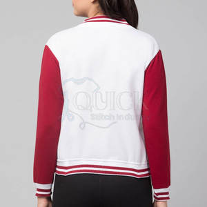 Chaqueta con letras para mujer de talla grande superventas lana 100% algodón/forro de nailon tejido transpirable - Product Image 2